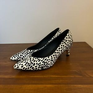 Clarks Leopard Print Kitten Heels